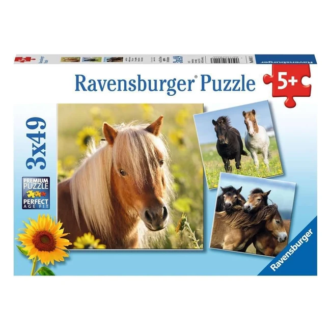 Puzzle Ravensburger Cavalli 3 - Multicolore 8011 - Qualit Originale