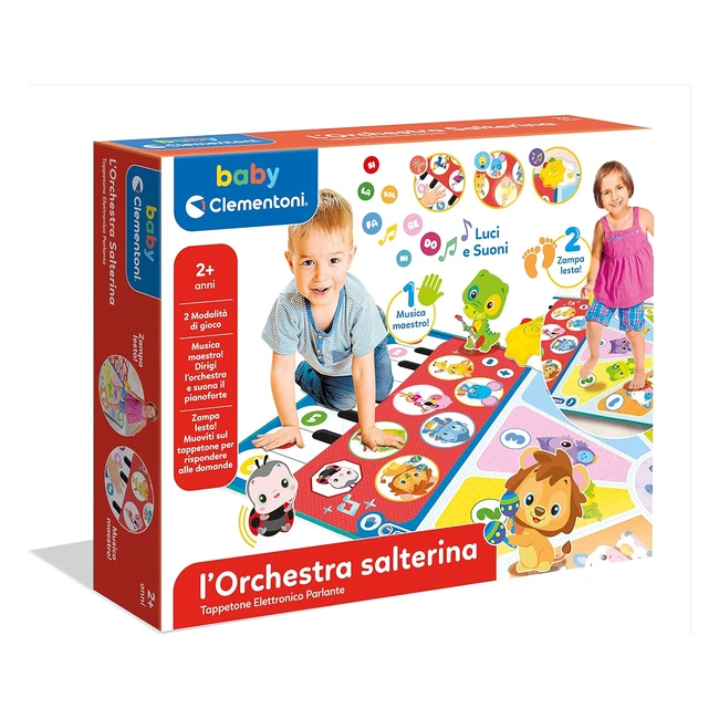 Tappeto Musicale Clementoni L'Orchestra Salterina Multicolore 17434 - Gioca e Impara sulle Note dell'Allegria!