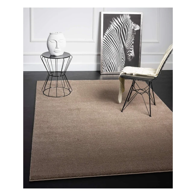Tapis Salon Moderne Emma Courte Pile 120x170 cm Beige - Réf. 4260657055952