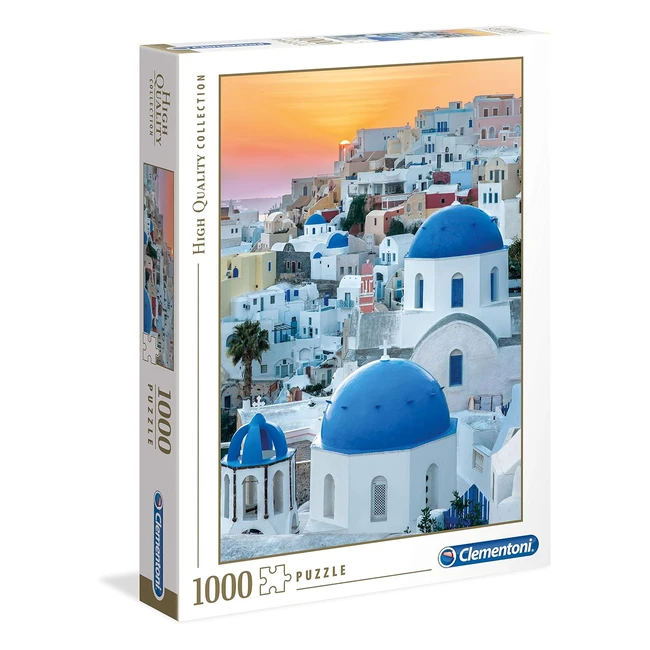 Clementoni 39480 Puzzle Santorini 1000 Pieces - For Adults  Children - High Qua