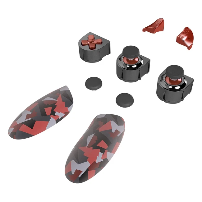 Thrustmaster eSwap X Red Color Pack - Pack of 7 Red Camo Modules - NXG Ministick