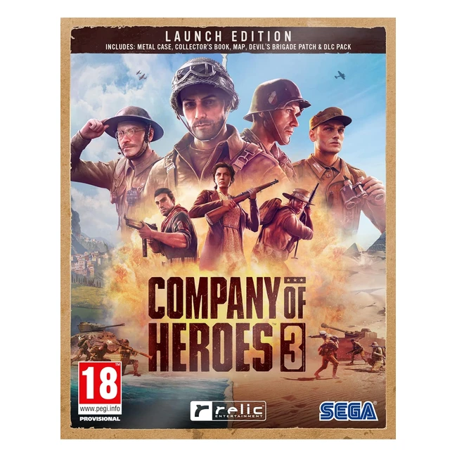 Company of Heroes 3 Launch Edition Metal Case Ref123 Key Features Enhanced Game
