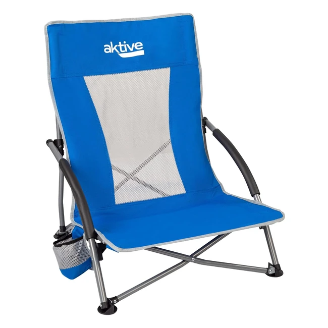 Silla Plegable Playa Aktive 62636 Ligera y Resistente 50x51x67 cm