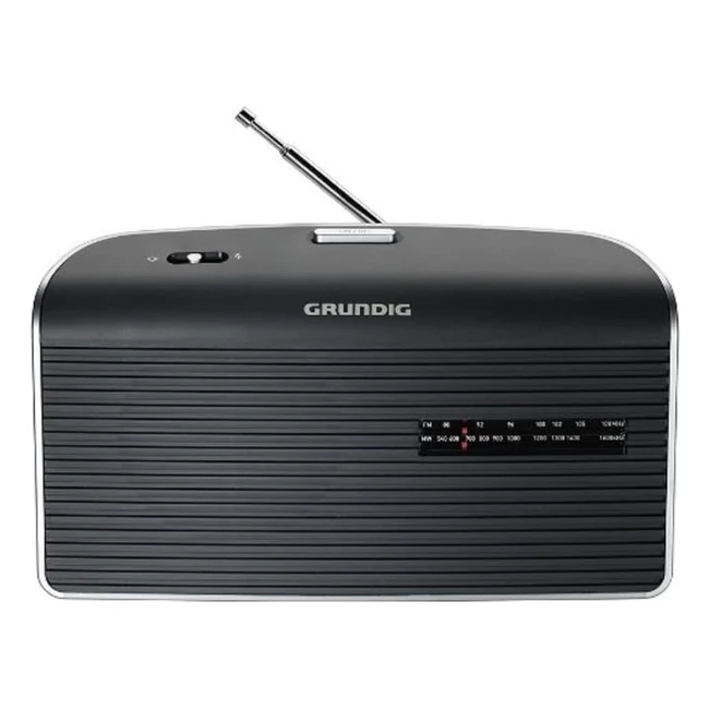 Grundig Music 60 Radio Empfangsstarkes Design Grau