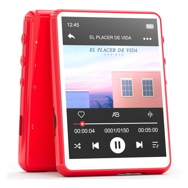 Mechen 64GB MP3 Player Bluetooth 53 with Full Touch Screen Portable Digital Musi