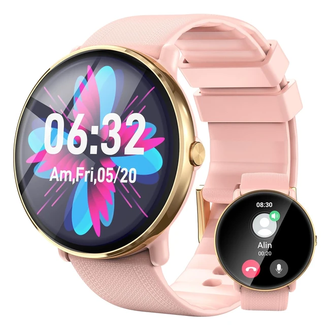 Gerpeng Smart Watches for Women 143 AMOLED Display Smartwatch with Call Function