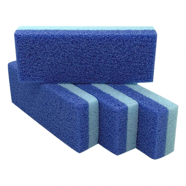 Maryton Foot Pumice Stone - Callus Remover  Scrubber Pack of 4 Blue