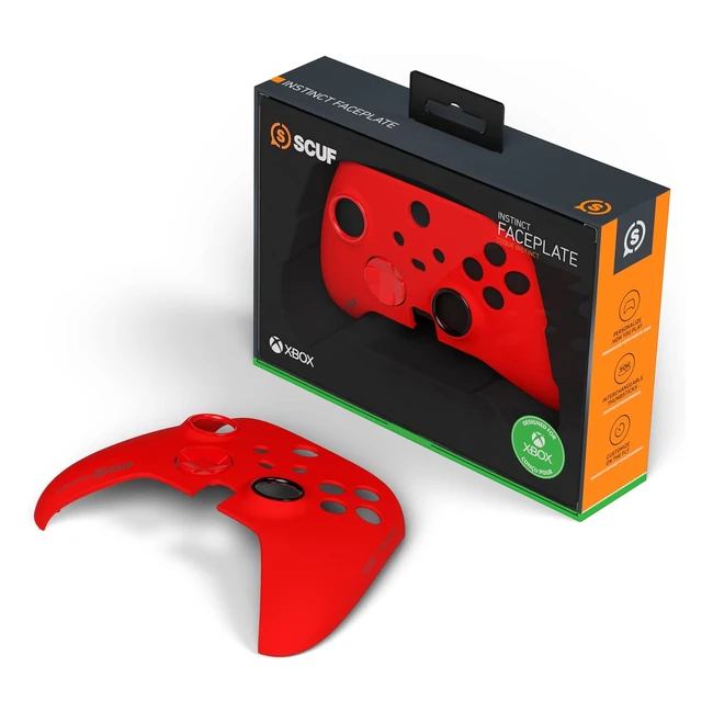 Scuf Instinct Controller Faceplate Kit - Anti Friction Rings - Xbox Series X/S Xbox One - Red