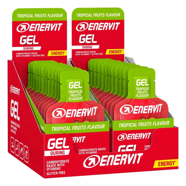 Enervit Gel Frutti Tropicali - Alta Energia DP4 - Senza Glutine