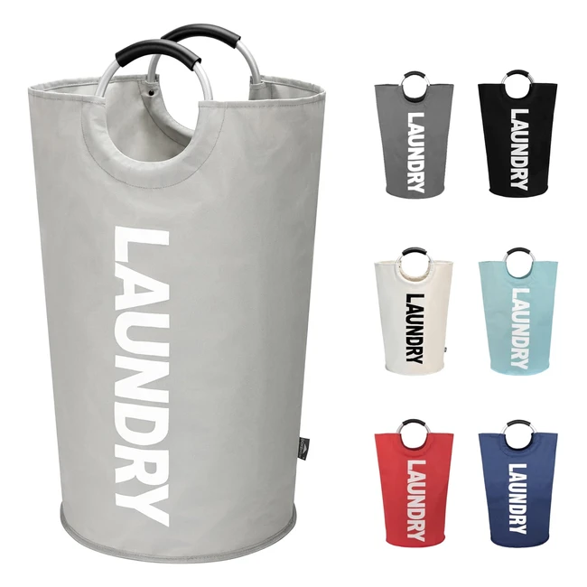 Dokehom 90L Large Laundry Basket Collapsible Bag - Freestanding Tall Clothes Ham