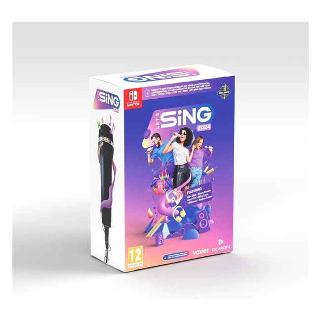 Lets Sing 2024 1 Mic Pack Nintendo Switch - Singing Game Career Mode Fest Live