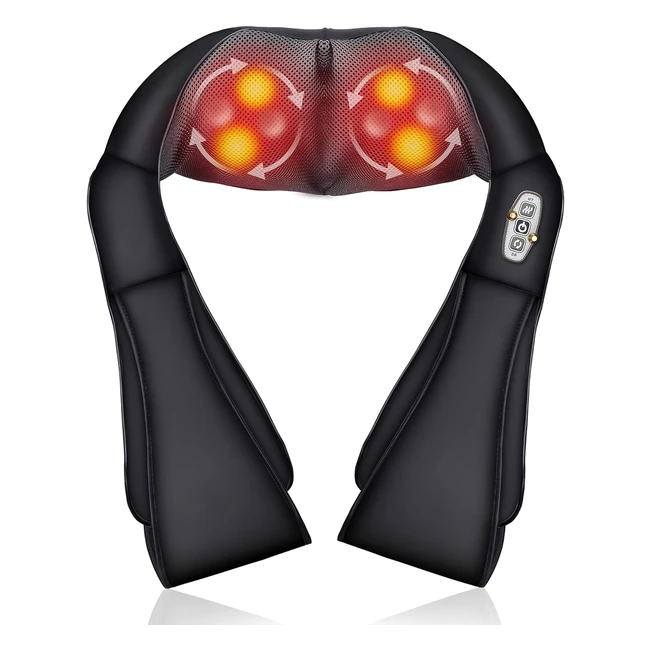 Masseur cervicales et cou Shiatsu 4D avec chauffage - Comfier