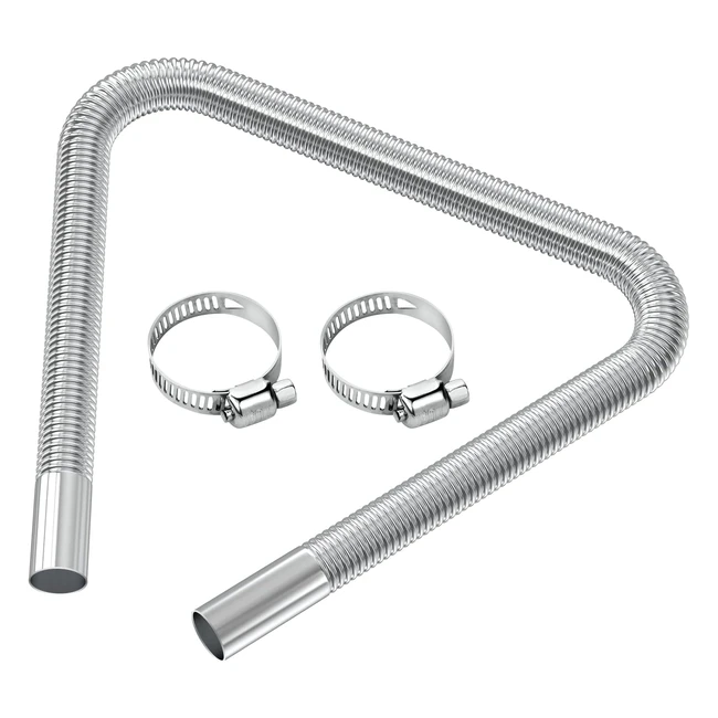 Tuyau d'échappement 120cm flexible en acier inoxydable - Haute qualité