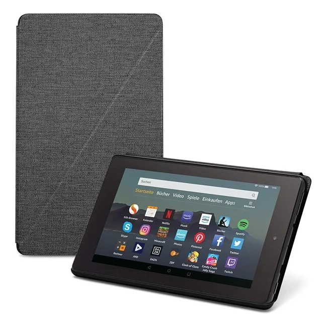 Amazon Fire 7 Tablet Hlle 9 Generation 2019 Schwarz - Schlankes Design mit St