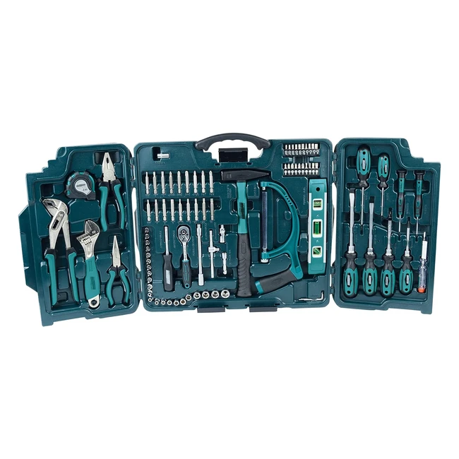 Mannesmann M29085 89-teiliges Premium Universal- und Haushaltswerkzeugkoffer