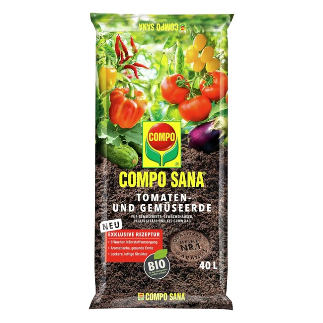 Compo Sana Bio Tomaten- und Gemseerde mit lockerer luftiger Struktur fr alle