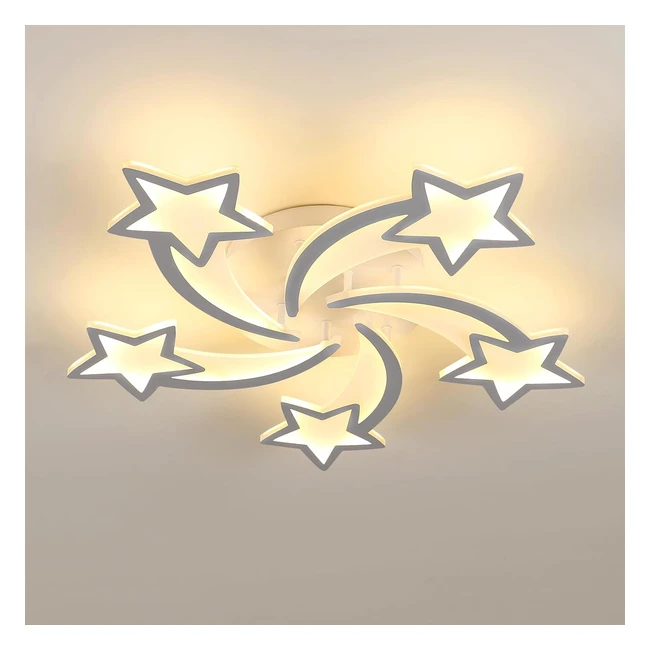 Luminaire Plafonnier LED Enfant 60W 6700lm - Moderne Salon Chambre - Blanche Chaude 3000K 65cm