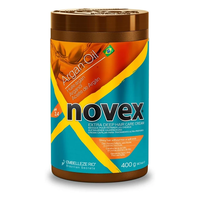 Mascarilla Capilar Novex Aceite de Argán 400g - Repara Profundamente
