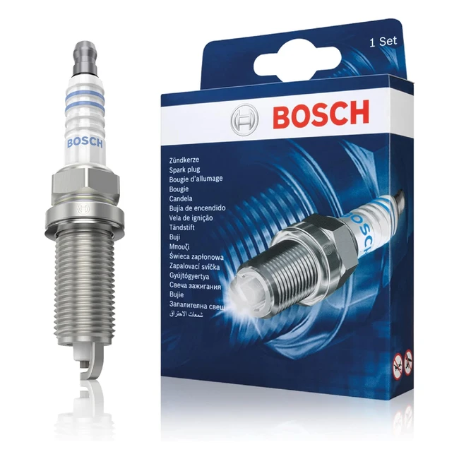 Set 4 Candele Bosch FR8SC42 Nichel Facili da Sostituire