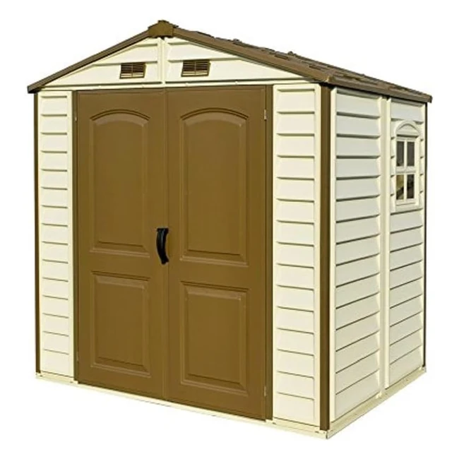 Duramax StoreAll 8x6 Kunststoff Gertehaus Metallfundamentset