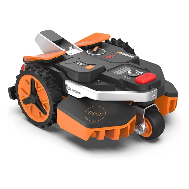 Worx Landroid Vision M600 Rasenmäher Roboter WR206E1 für Gärten bis 600 m - AI Technologie - WLAN - Bluetooth