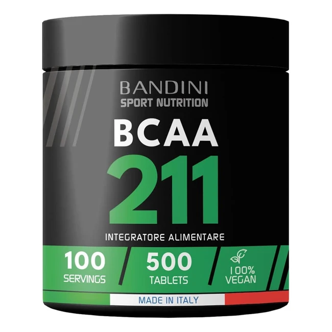 Aminoacidi Ramificati BCAA 2:1:1 500 Compresse Bandini Pharma - Vegan