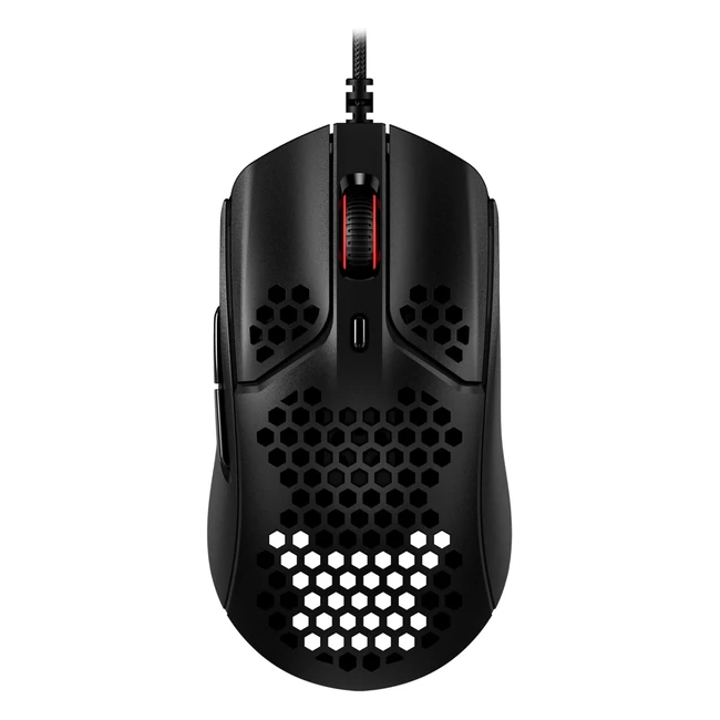 HyperX Pulsefire Haste Gaming Maus - Ultraleicht 59g, Hexagonales Design, 16000 DPI, 6 programmierbare Tasten