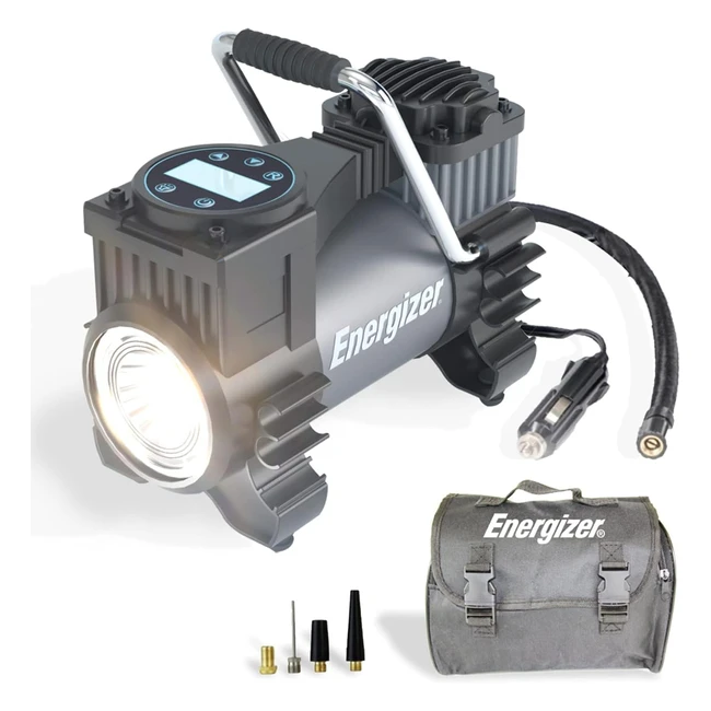 Compresseur dair lectrique portable - Energizer 120 PSI - Arrt automatique 