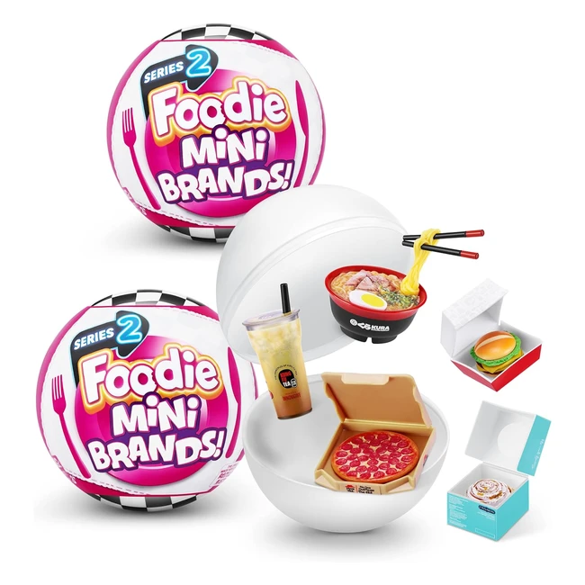 Mini Foodie Surprise 77439 - 2 Pack Mystery Capsule Collectible Toy