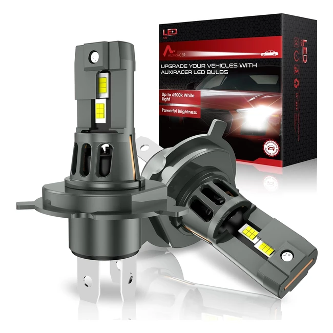 Ampoule LED H4 25000lmHB2 9003 Voiture - Kit Conversion Halogne 12V 6500K Blan