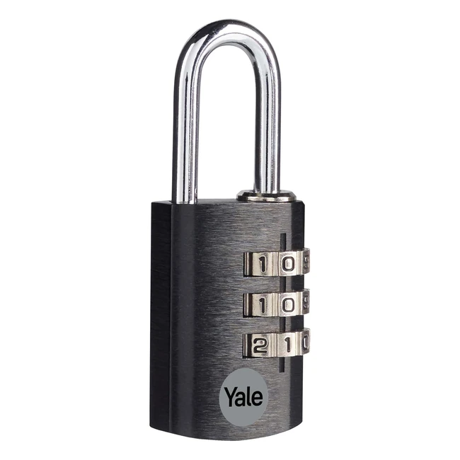 Candado de seguridad Yale YE3CB28126BK 28mm Negro - Combinación Reprogramable