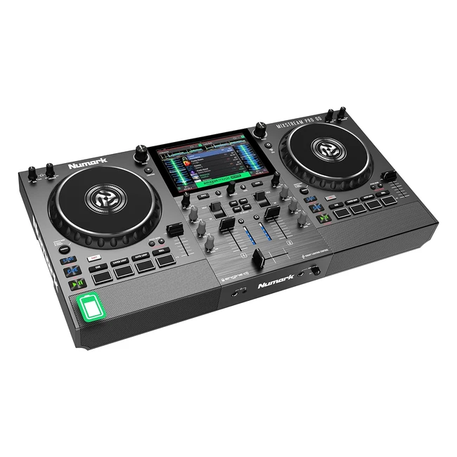 Numark Mixstream Pro Go Contrleur DJ Autonome Batterie Haut-Parleurs Amazon Mu