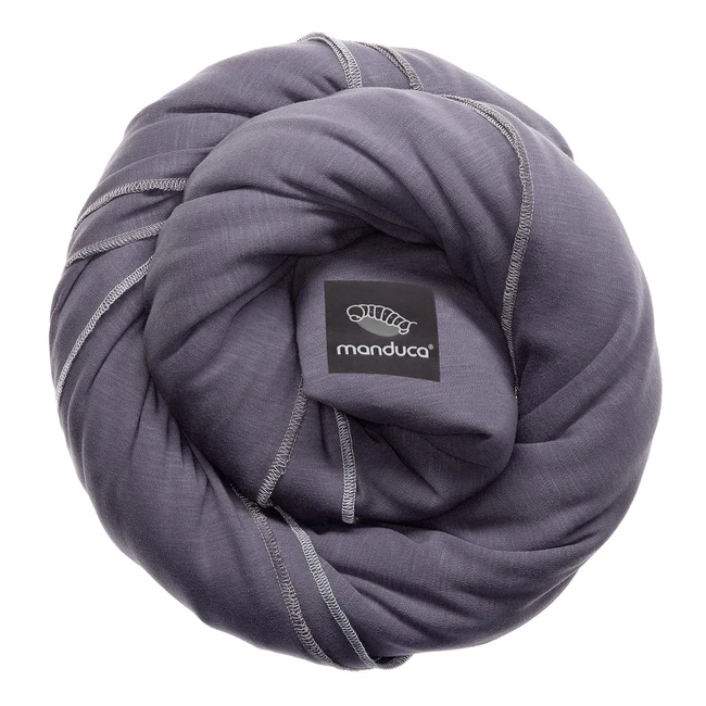 Manduca Sling Babytragetuch Bio Jersey Baumwolle - Neugeborene bis 15 kg - Slate