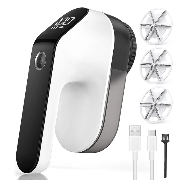 Rasoir Anti Bouloche Coovee - LED USB Rechargeable - 3 Vitesses Ajustables