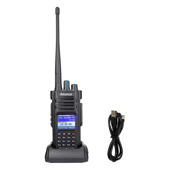 Retevis Ailunce HD1 Radioamatore DMR 10W GPS Dual Band Radio Digitale Bidirezion