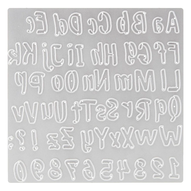 Sizzix Thinlits Die 664491 Bold Brush Alphabet - Cut Intricate Designs Easily