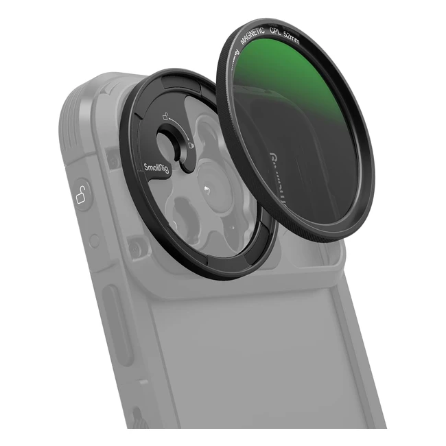 SmallRig 52mm Magnetischer Zirkularpolarisationsfilter HD Optisches Glas Zirkularmagnet CPL Set 4388B