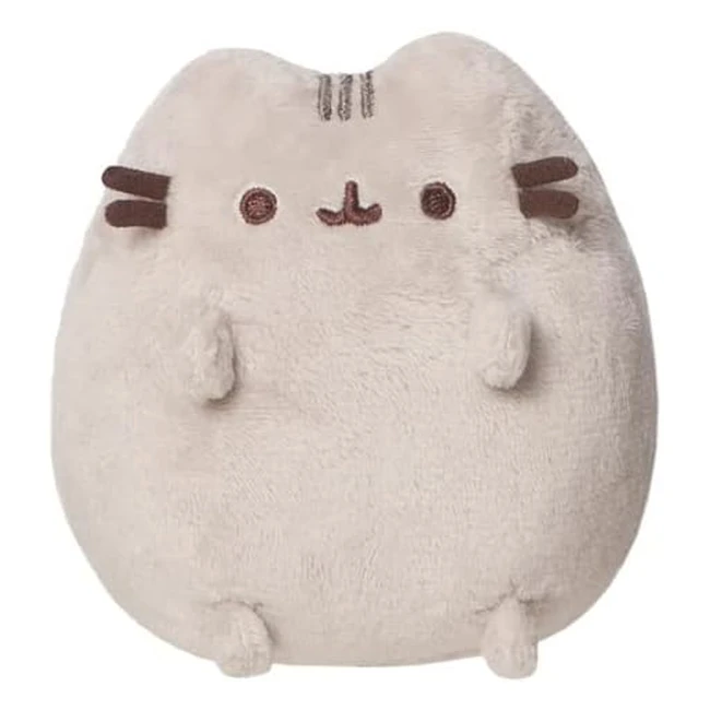 Aurora Sitting Pusheen Small Official Merchandise 5in Soft Toy Grey - Smiling Tubby Tabby Cat