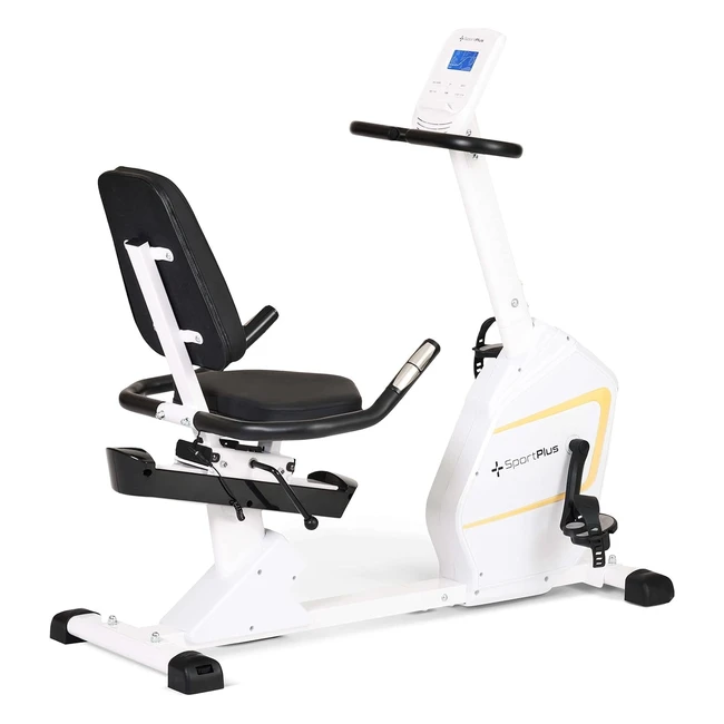 SportPlus Heimtrainer mit Magnetbremse 24 Widerstandsstufen gelenk- und rckens