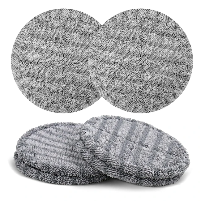 Gobot Tampon de Rechange pour Vadrouille lectrique en Microfibre Gris 4 Pice