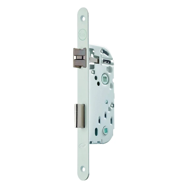 Cerradura empotrable Yale Y73 reversible blanco NF Nivel 2 - Eje 40mm