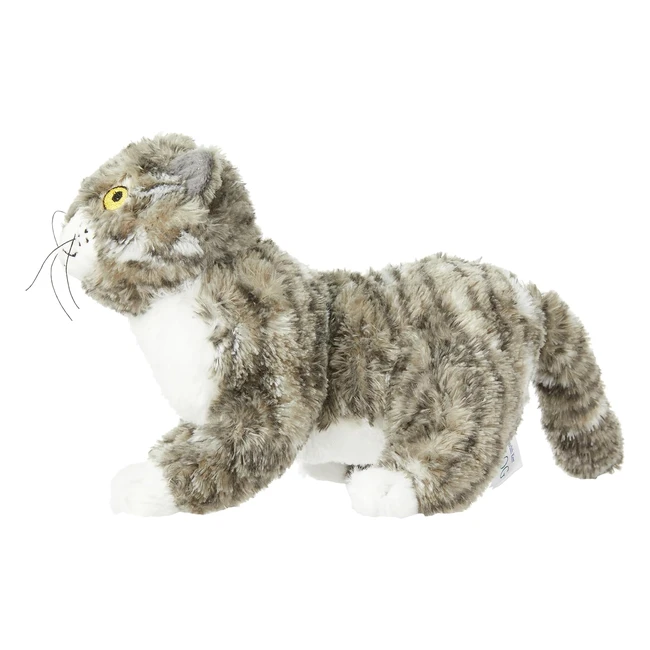 Aurora 60143 Mog The Forgetful Cat 10in Soft Toy Grey and White - Official Licensed Merchandise