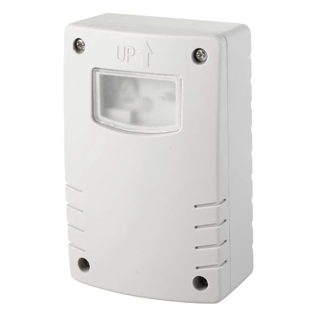 Detector Crepuscular Regulable Garza IP44 Blanco