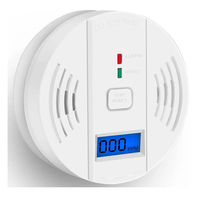 Carbon Monoxide Detector CO Detectors LED Indicator EN 50291 AA Battery
