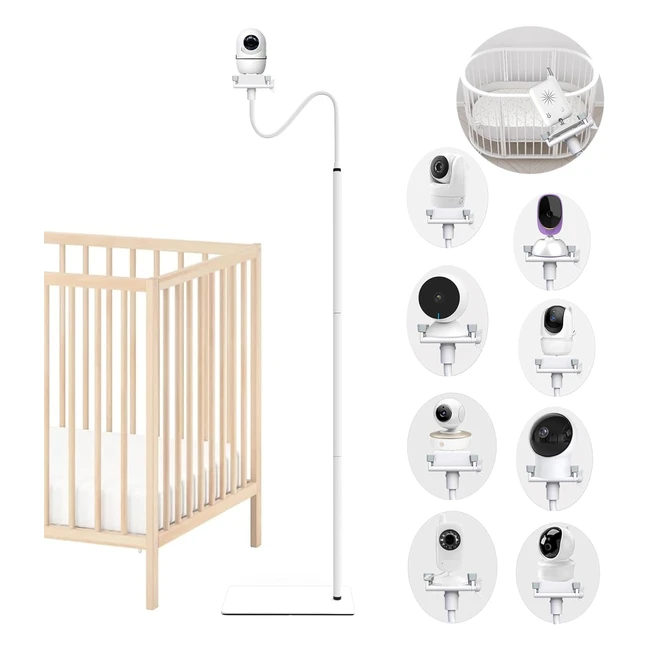 Derebir Baby Monitor Holder Camera Stand | Compatible with Philips Avent Reer Eufy | Height Adjustable | Strong Stability