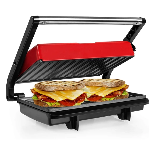 Pressa Panini Gotoll 750W Antiaderente - Griglia Tostiera Elettrica 2 in 1