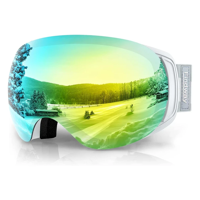 Maschera sci Findway magnetica UV400 antinebbia - Donna Uomo