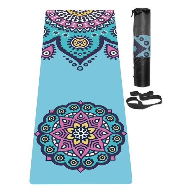 Tappetino Yoga Antiscivolo Ecolgico con Trasporto 183cm61cm6mm