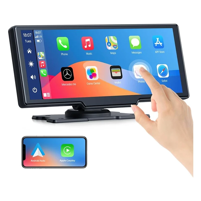 Pantalla Táctil Coche Carplay Android Auto 10