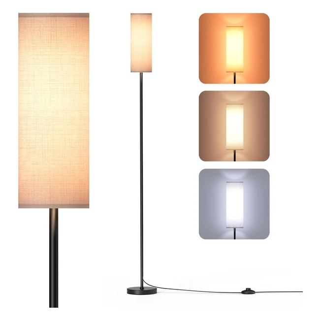 Lampadaire LED 9W Homuserr - 3 Tempratures de Couleur - Dco Salon Moderne